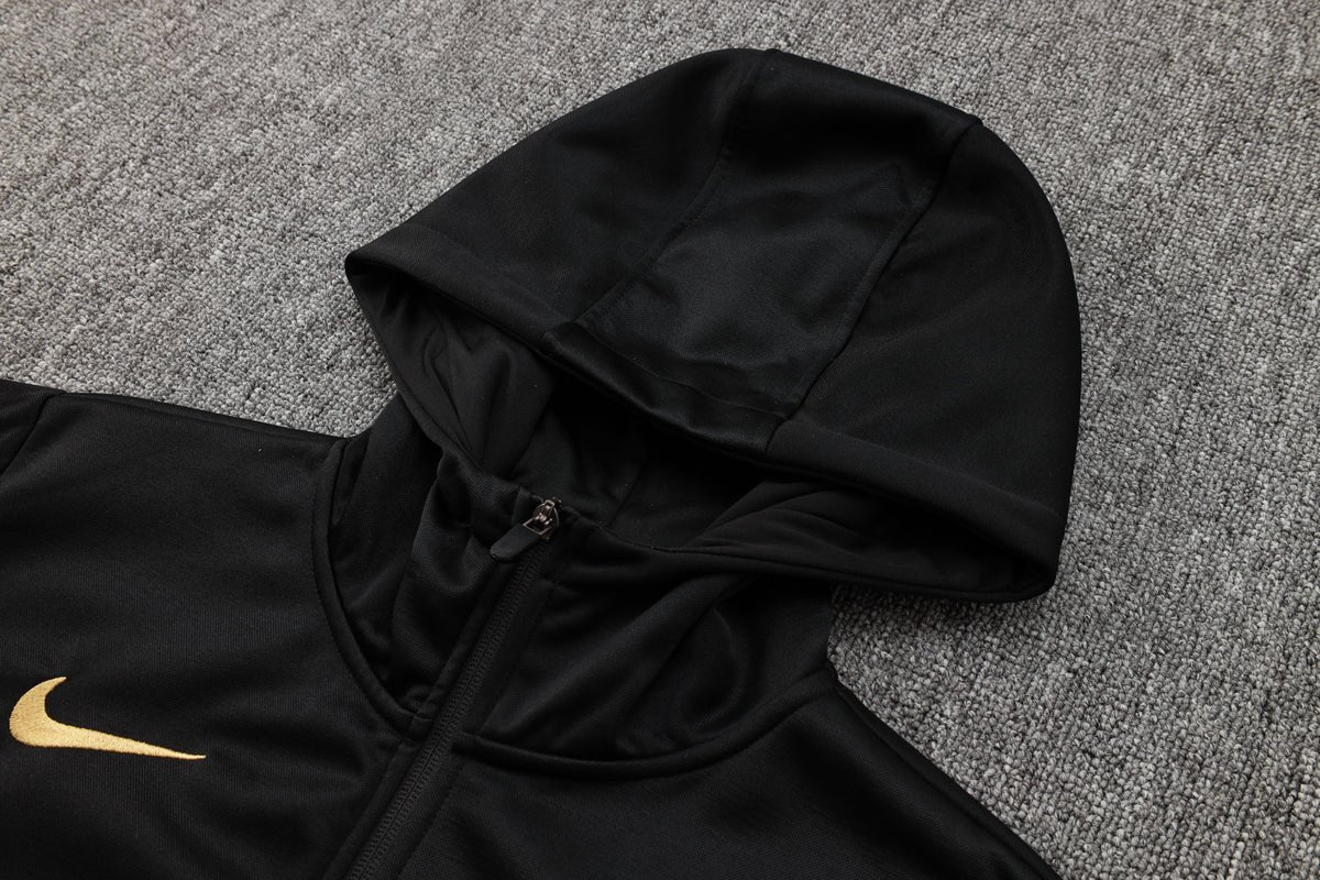 24/25 FC Barcelona Black Premium Tracksuit