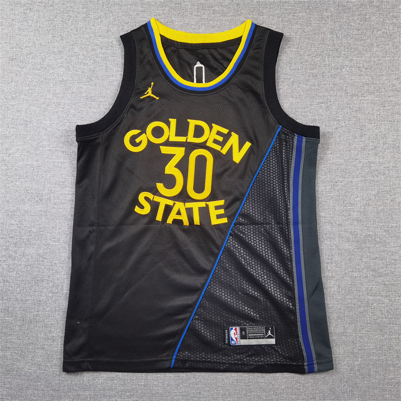 Golden State Warriors 30 Black Declaration Edition Jersey NBA