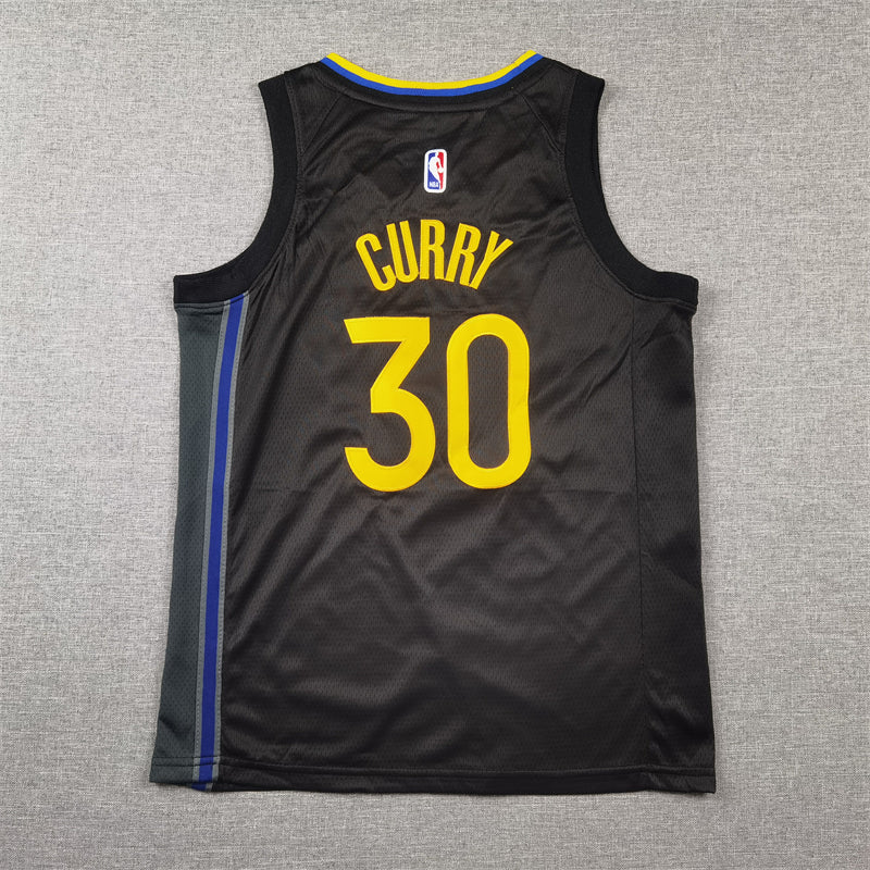 Golden State Warriors 30 Black Declaration Edition Jersey NBA