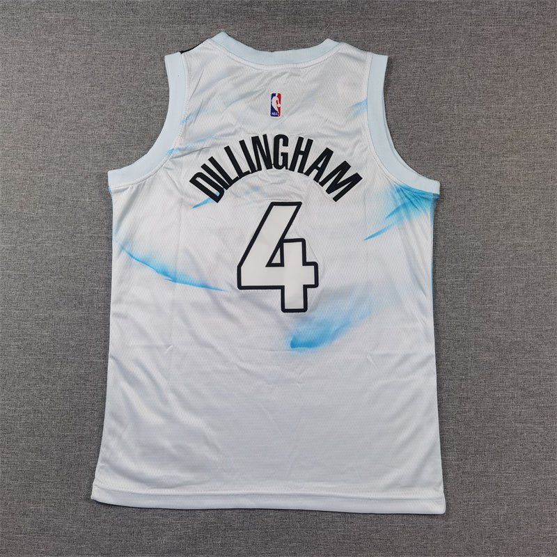 Minnesota Timberwolves 4 White City Edition Jersey NBA