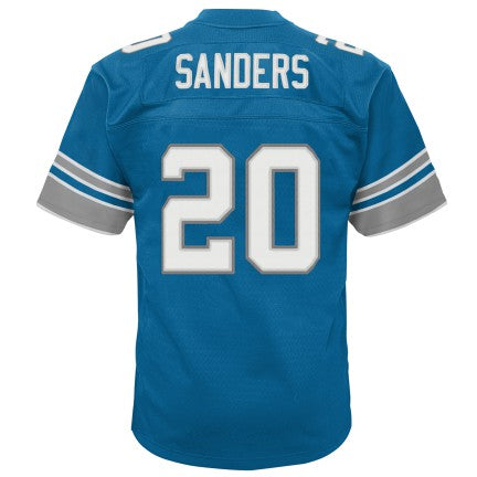 Youth Detroit Lions Barry Sanders Mitchell & Ness Honolulu Blue Retired Player Vintage Jersey