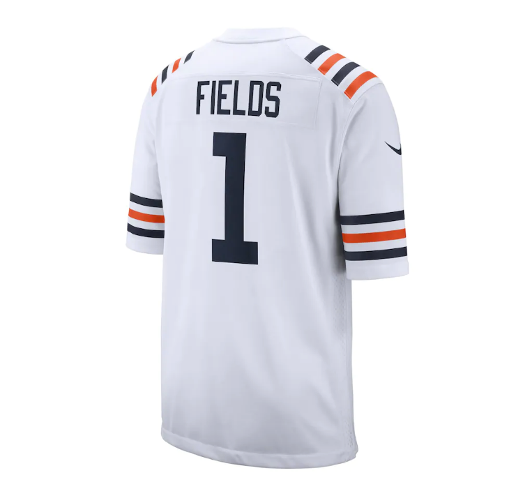 Justin Fields Chicago Bears Youth White Alternate 1936 Classic Game Jersey