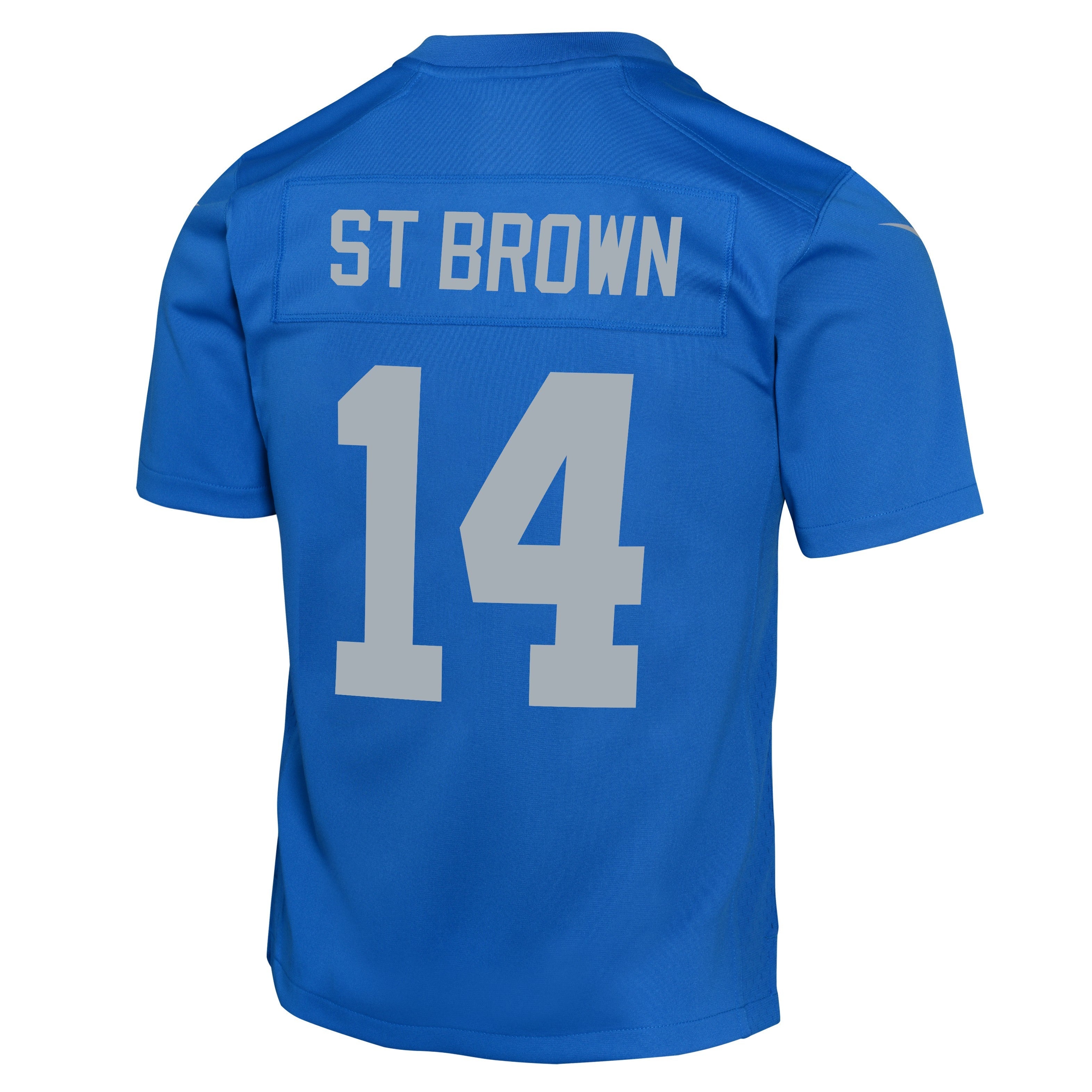 Youth Detroit Lions Amon-Ra St. Brown Nike Alternate Blue Game Jersey
