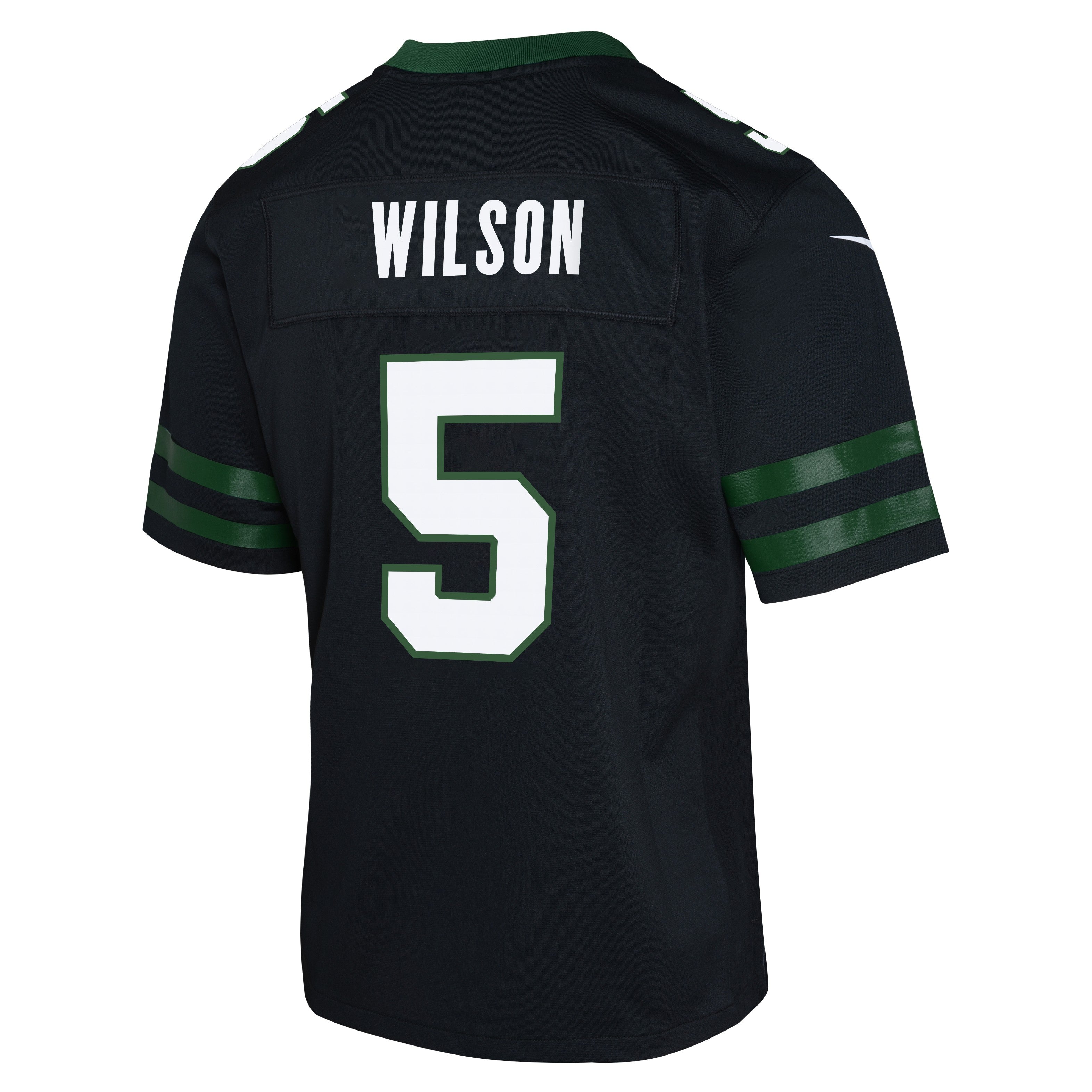 Youth Garrett Wilson New York Jets Nike Black Alternate Game Jersey