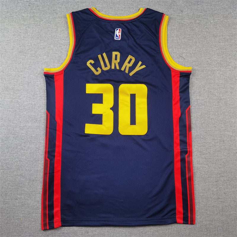 Golden State Warriors 30 Dark Blue City Edition Jersey NBA