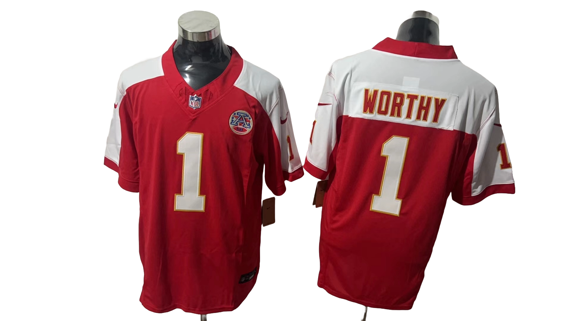 Kansas City Chiefs 1 Red Three Generations of Gratitude Jersey NFL