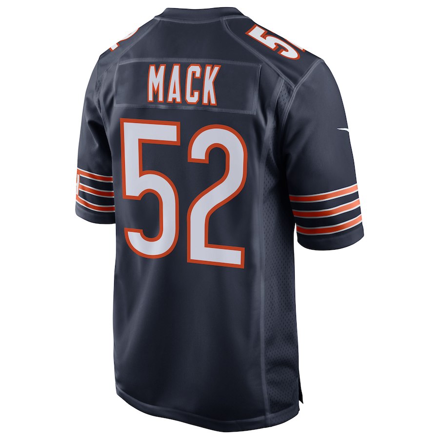 Chicago Bears Khalil Mack Mens Nike Navy Game Jersey