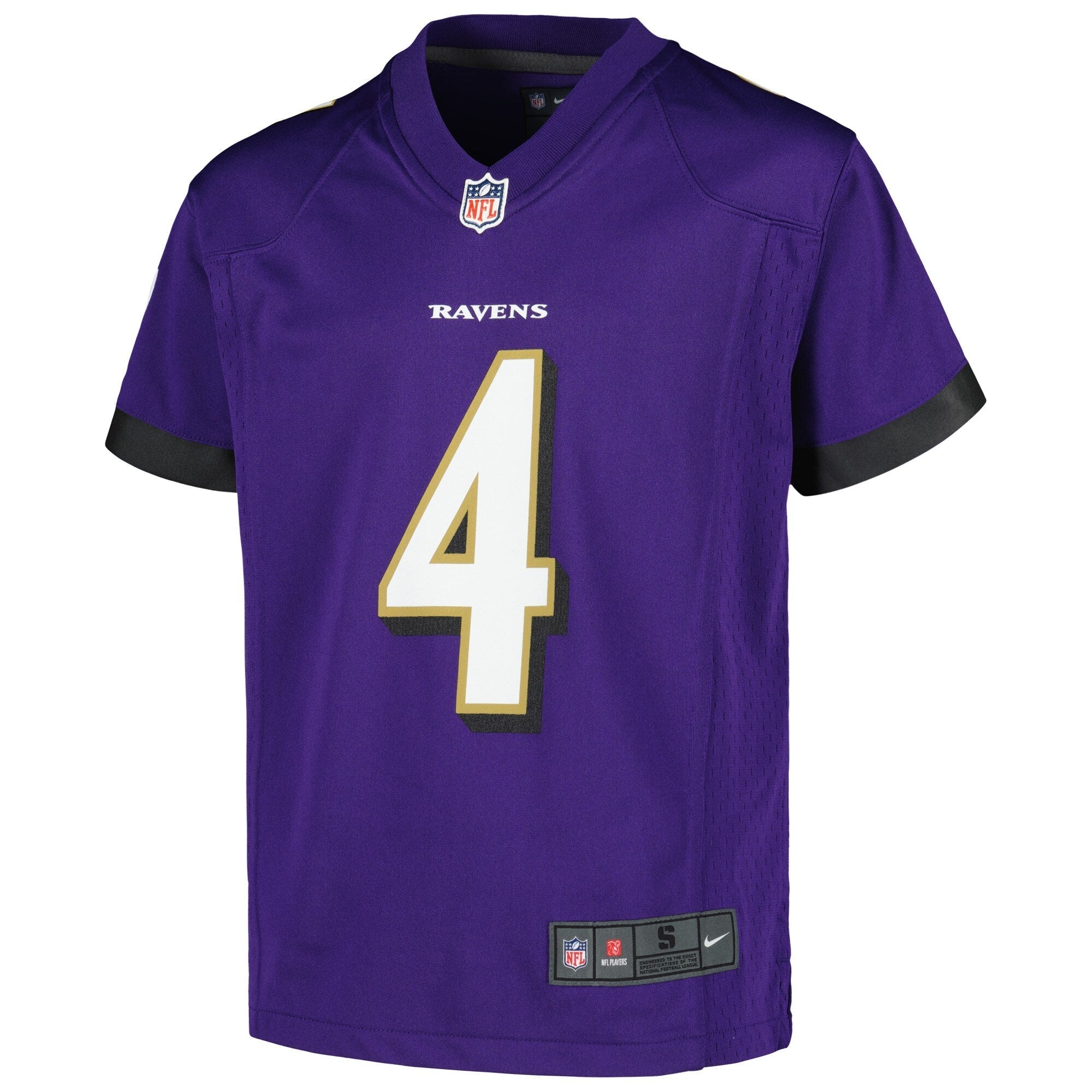 Youth Zay Flowers Baltimore Ravens NIKE Purple Game Jersey