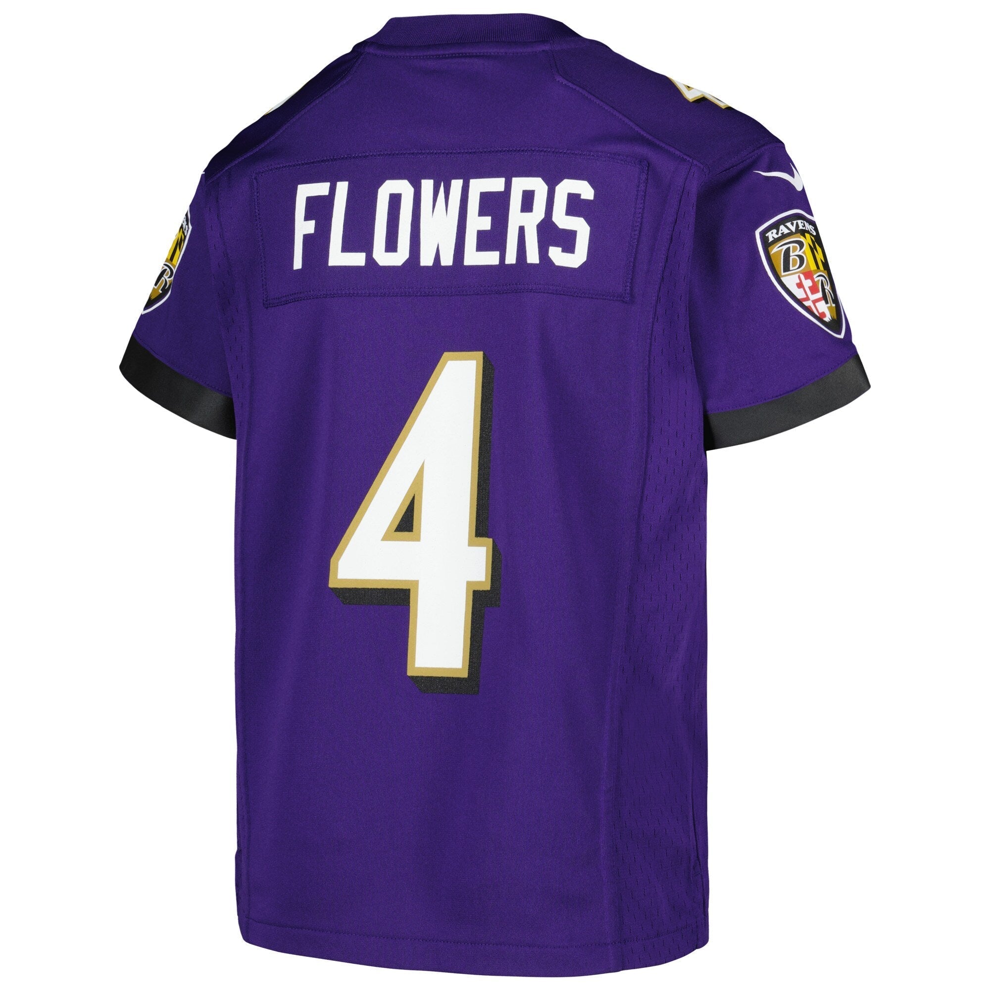 Youth Zay Flowers Baltimore Ravens NIKE Purple Game Jersey
