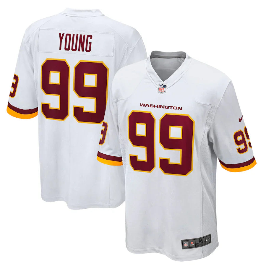 Washington Commanders 99 White Commanders Jersey NFL