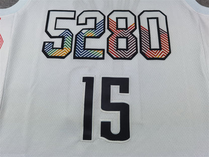 Denver Nuggets 15 White City Edition Jersey NBA