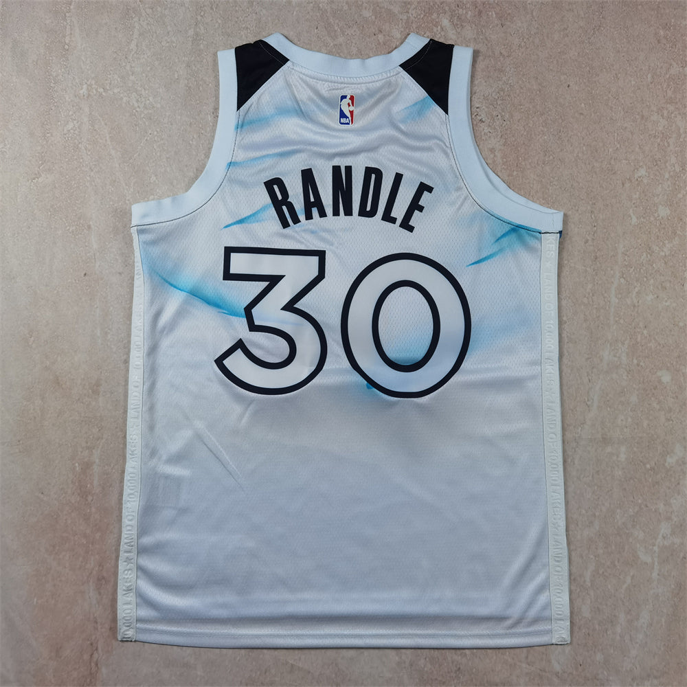 Minnesota Timberwolves 30 White City Edition Jersey NBA