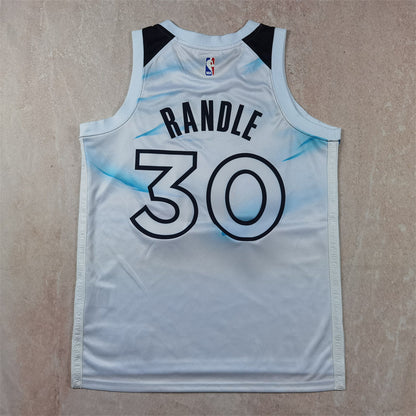 Minnesota Timberwolves 30 White City Edition Jersey NBA