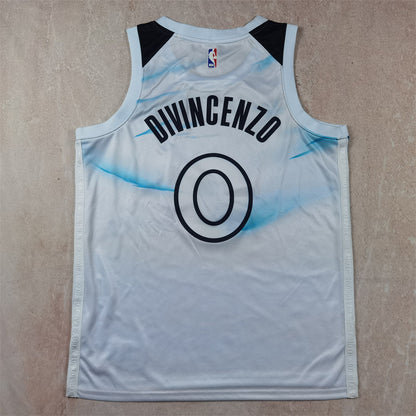Minnesota Timberwolves 0 White City Edition Jersey NBA