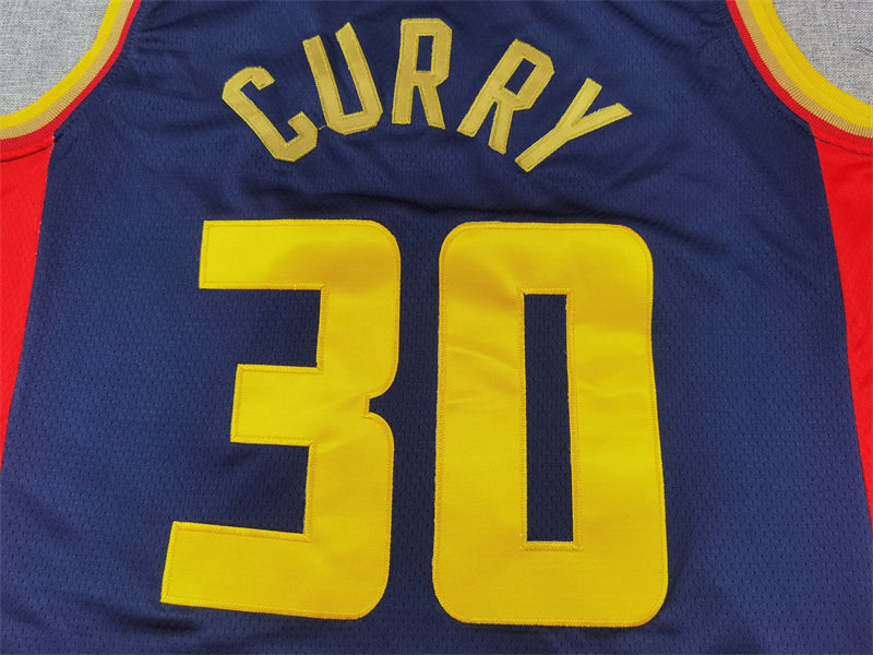 Golden State Warriors 30 Dark Blue City Edition Jersey NBA
