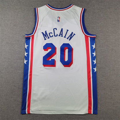 Philadelphia 76ers 20 White Jersey NBA