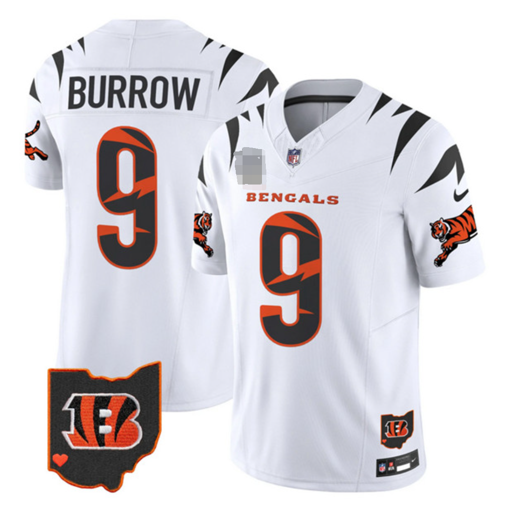 Cincinnati Bengals 11 White Tiger 3 Jersey NFL