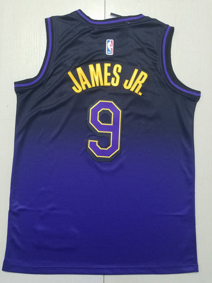 Los Angeles Lakers 9 Purple City Edition Jersey NBA