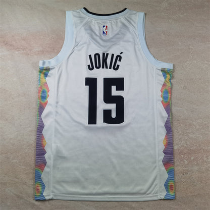 Denver Nuggets 15 White City Edition Jersey NBA
