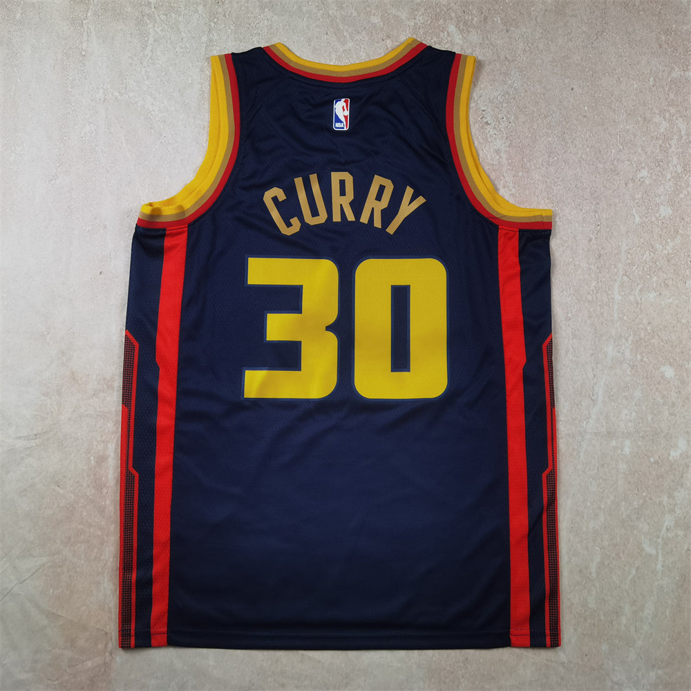 Golden State Warriors 30 Dark Blue City Edition Jersey NBA