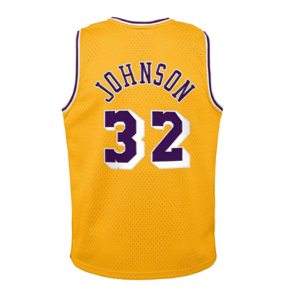 Youth Los Angeles Lakers Magic Johnson Mitchell &amp; Ness Gold 1984-85 Hardwood Classics Swingman Jersey