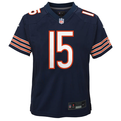 Youth Rome Odunze Chicago Bears Navy Nike Game Jersey