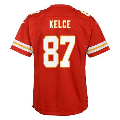 Youth Kansas City Chiefs Travis Kelce Nike Red Game Jersey