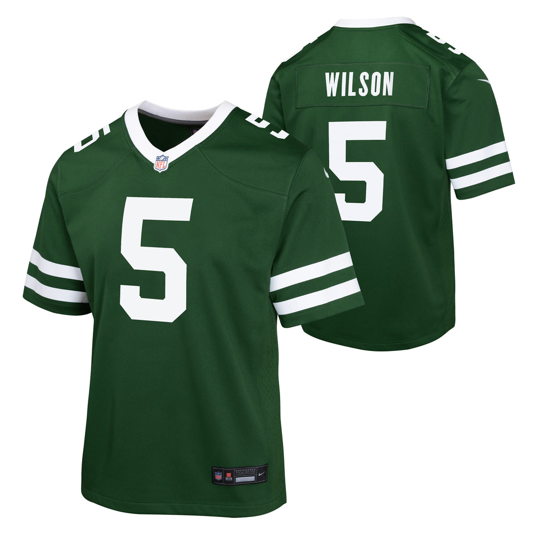 Youth Garrett Wilson New York Jets Nike Green Home Game Jersey