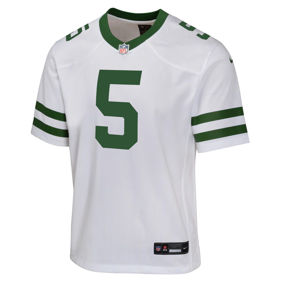 Youth Garrett Wilson New York Jets Nike White Road Game Jersey