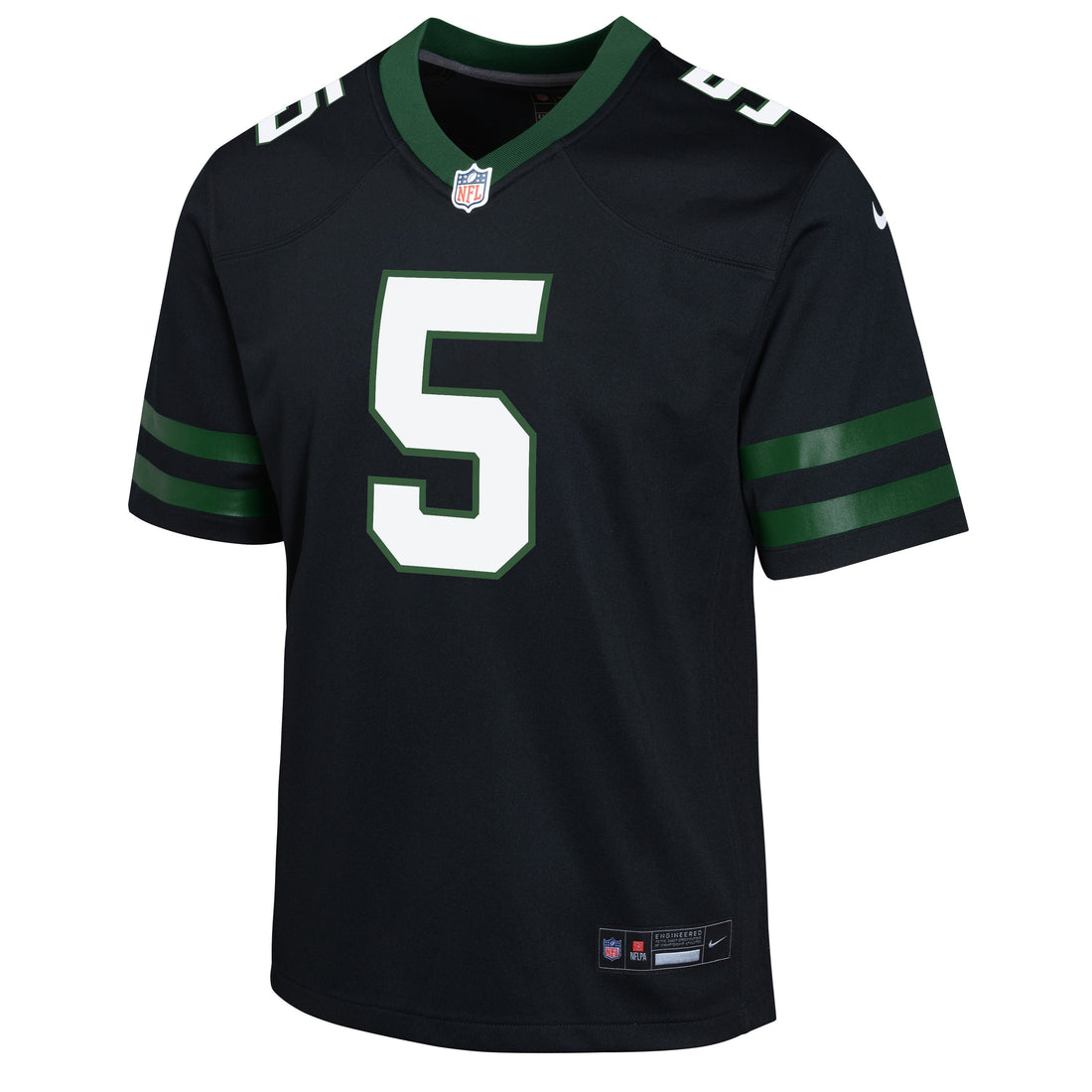 Youth Garrett Wilson New York Jets Nike Black Alternate Game Jersey