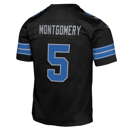 Youth David Montgomery Detroit Lions Nike Black Alternate Game Jersey