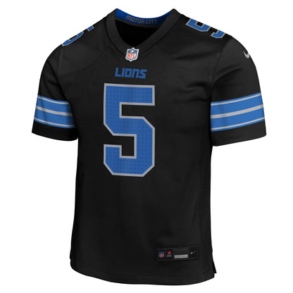 Youth David Montgomery Detroit Lions Nike Black Alternate Game Jersey