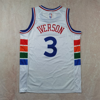Philadelphia 76ers 3 White City Edition Jersey NBA