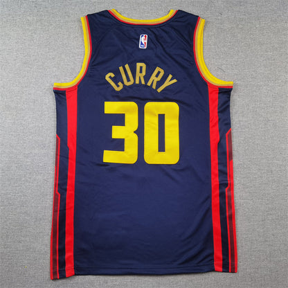 Golden State Warriors 30 Dark Blue City Edition Jersey NBA