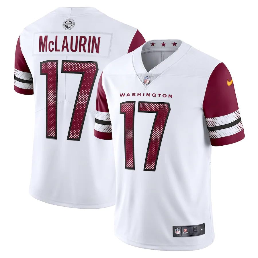 Washington Commanders 17 White &amp; Red Commanders Jersey NFL