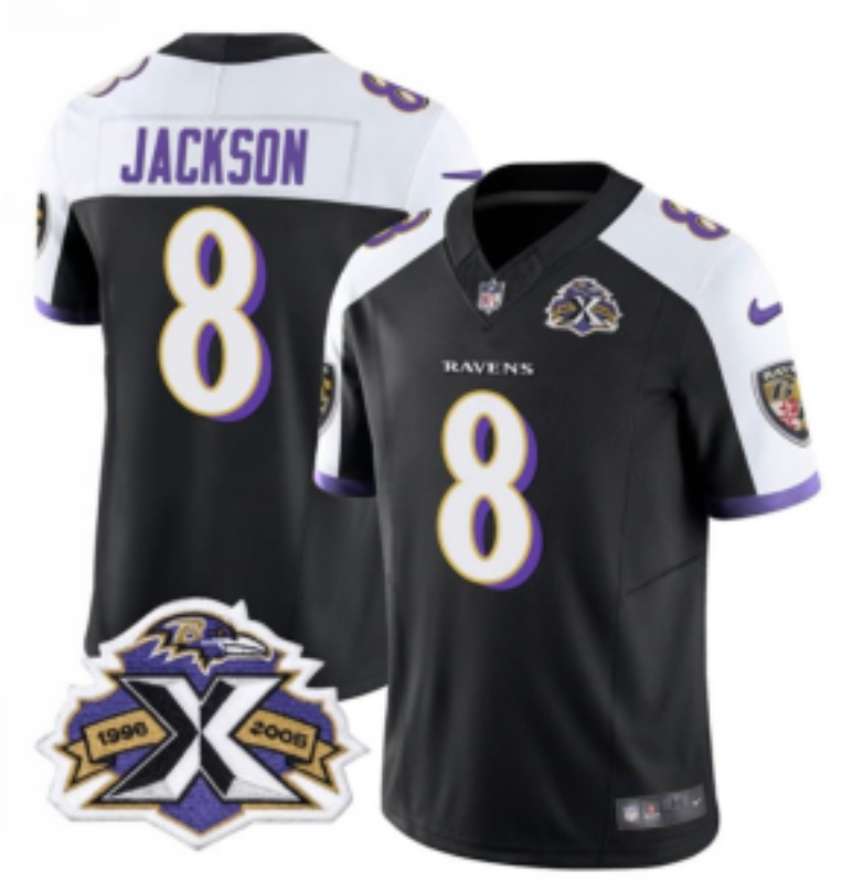Baltimore Ravens 8 Black Three Generations of Gratitude Jersey NFL