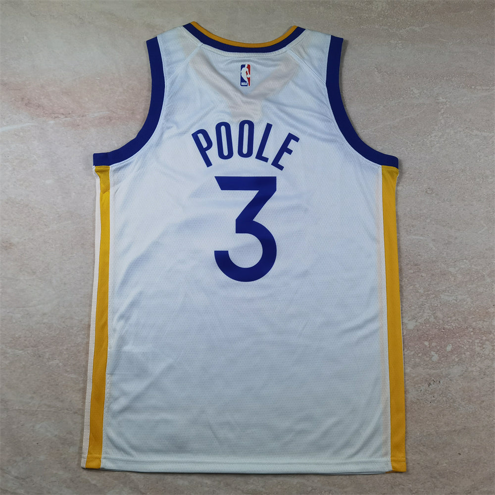 Golden State Warriors 3 White Jersey NBA