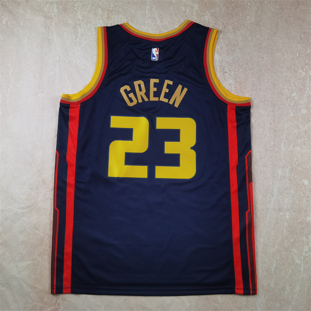 Golden State Warriors 23 Dark Blue City Edition Jersey NBA