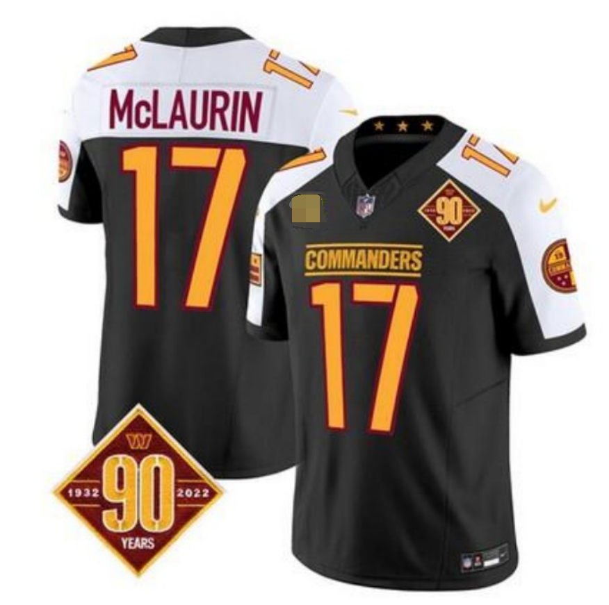 Washington Commanders 17 Black Three Generations of Gratitude Jersey NFL