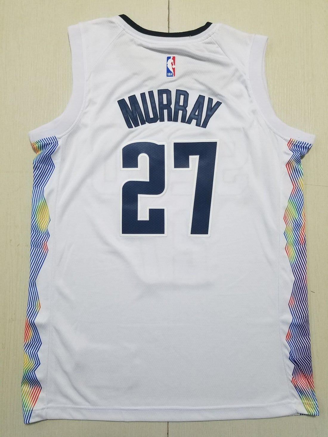 Denver Nuggets 27 New White City Jersey NBA