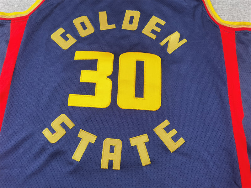 Golden State Warriors 30 Dark Blue City Edition Jersey NBA