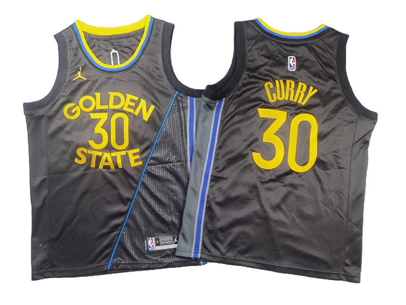 Golden State Warriors 30 Black Declaration Edition Jersey NBA