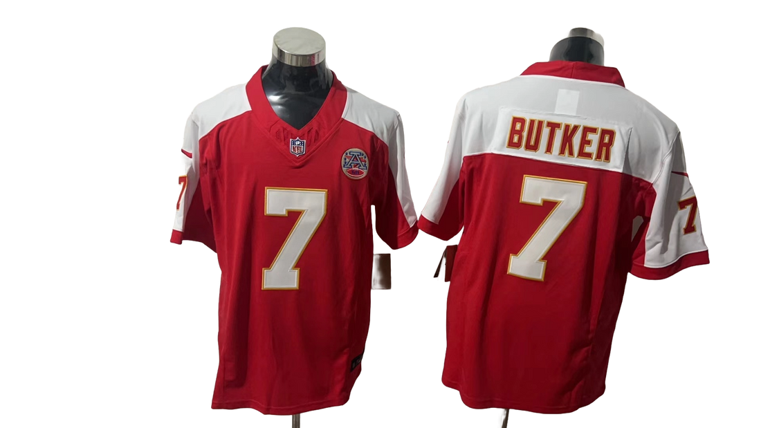 Kansas City Chiefs 7 Red Three Generations of Gratitude Jersey NFL