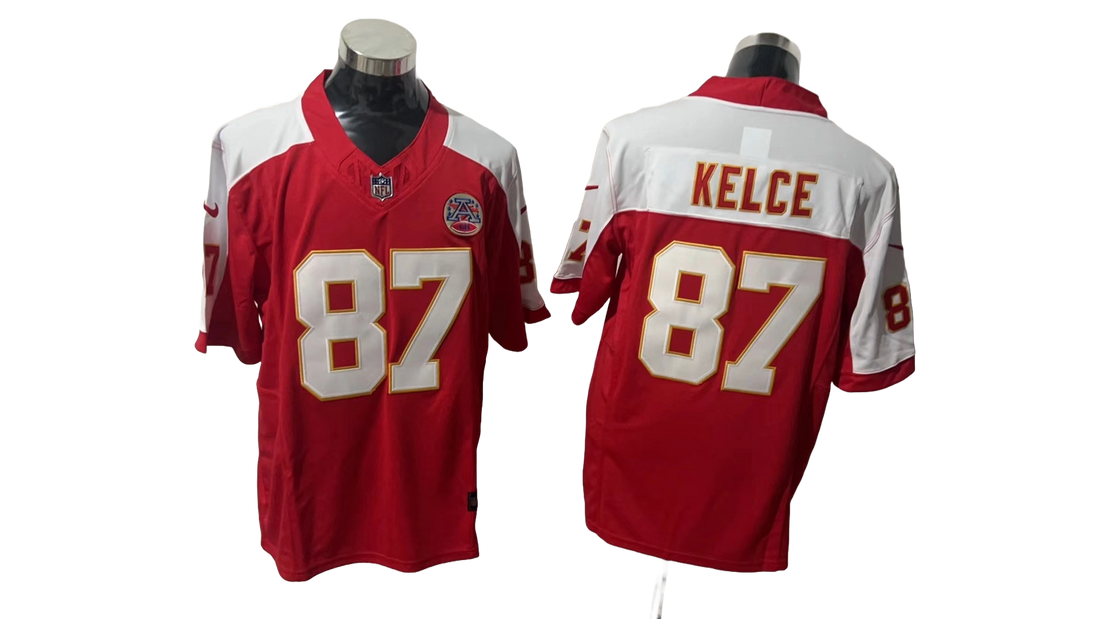 Kansas City Chiefs 87 White &amp; Red Three Generations of Gratitude Jersey NFL