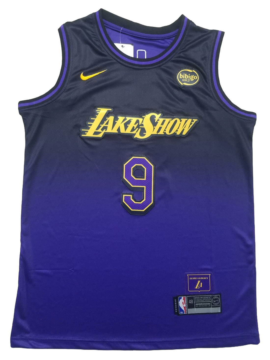 Los Angeles Lakers 9 Purple City Edition Jersey NBA
