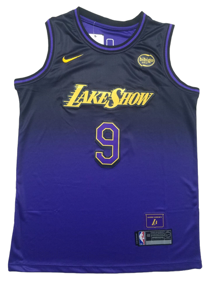 Los Angeles Lakers 9 Purple City Edition Jersey NBA