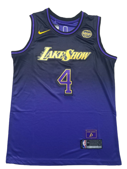 Los Angeles Lakers 4 Purple City Jersey NBA