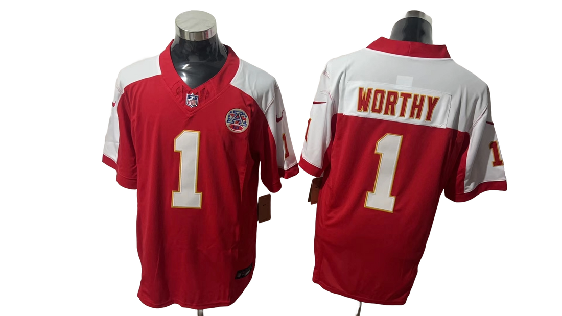 Kansas City Chiefs 1 Red Three Generations of Gratitude Jersey NFL