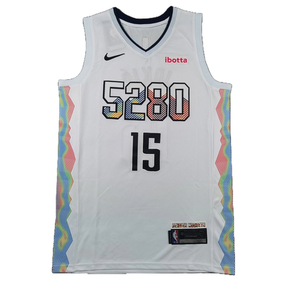 Denver Nuggets 15 White City Edition Jersey NBA