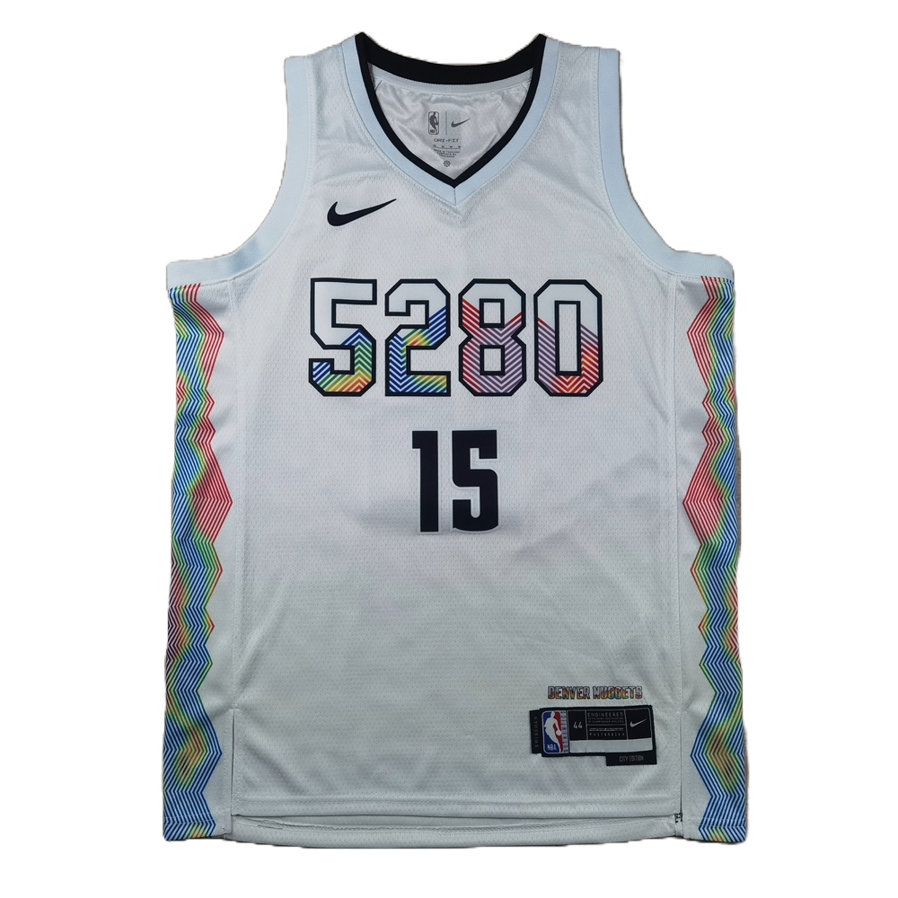 Denver Nuggets 15 White City Edition Jersey NBA